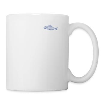 Sardine visuelles Geschenk nautisch-maritimer Trend - Tasse - Weiß - Rechts