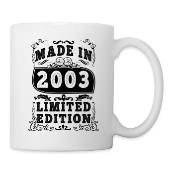 2003 Original 2003 Vintage Vintage Retro Jahrestag - Tasse - Weiß - Rechts