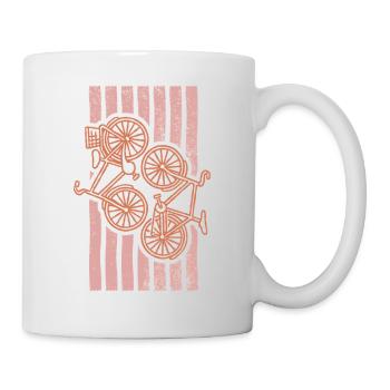 Visual Cycling Summer Trend Pale Pink Minimalist - Mug - white - Right