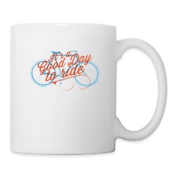 Design Vintage Vélo Style Rétro Fans de Vélo - Mug blanc - blanc - Droite