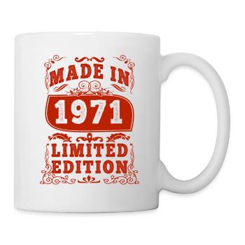 19754 Jahre alt 1971 geboren 19754 Jahre alt - Tasse - Weiß - Rechts