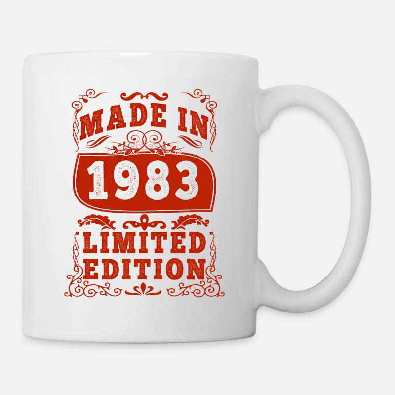 1983 anniversaire 1983 né en 1983 anniversaire - Mug blanc - blanc