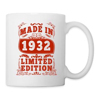 1932 Geburtstag 1932 geboren 1932 Geburtstag - Tasse - Weiß - Rechts