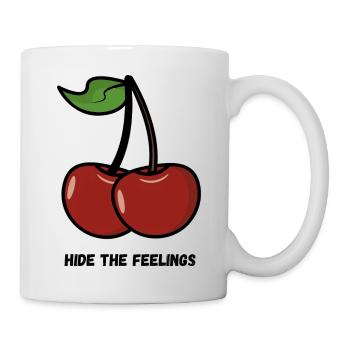 Dessin animé de cerise - Conception de fruits sucrés - Mug blanc - blanc - Droite
