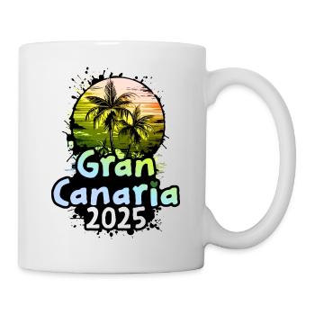 Gran Canaria 2025 Holiday Palm Trees - Mug - white - Right