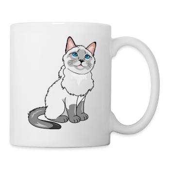 Stolze Siamkatze - Tasse - Weiß - Rechts