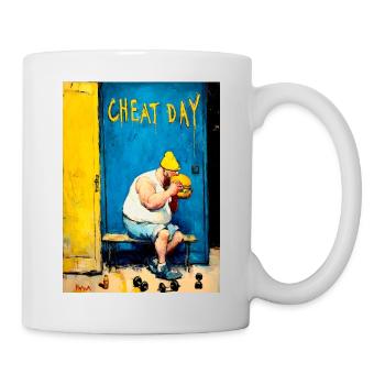 "Cheat Day" by van Gogh - Mug - white - Right