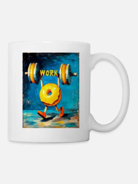 "Workout" by van Gogh - Mug - white