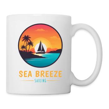 SEA BREEZE Sailing - Tasse - Weiß - Rechts
