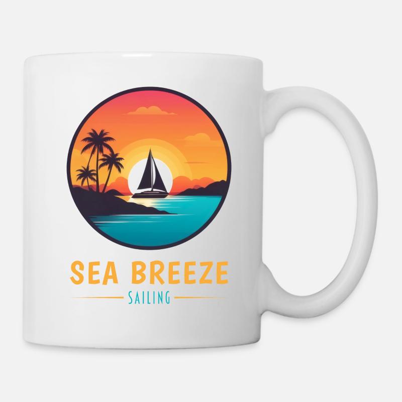 SEA BREEZE Sailing - Tasse - Weiß