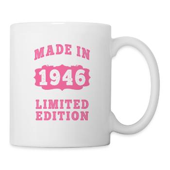 Vintage Born in 1946 made in 1946 79 years old. Art_20 - Mug - white - Right