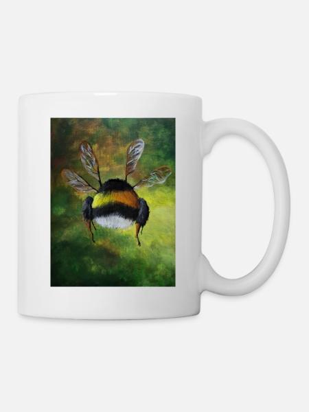 Wildbiene - Tasse - Weiß