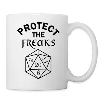 Protect the freaks - Mug blanc - blanc - Droite