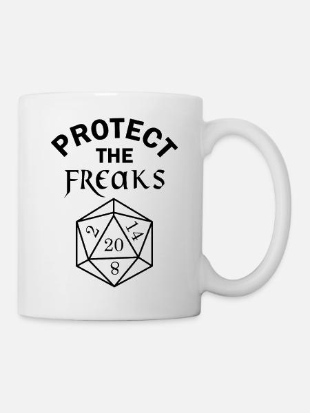Protect the freaks - Mug blanc - blanc