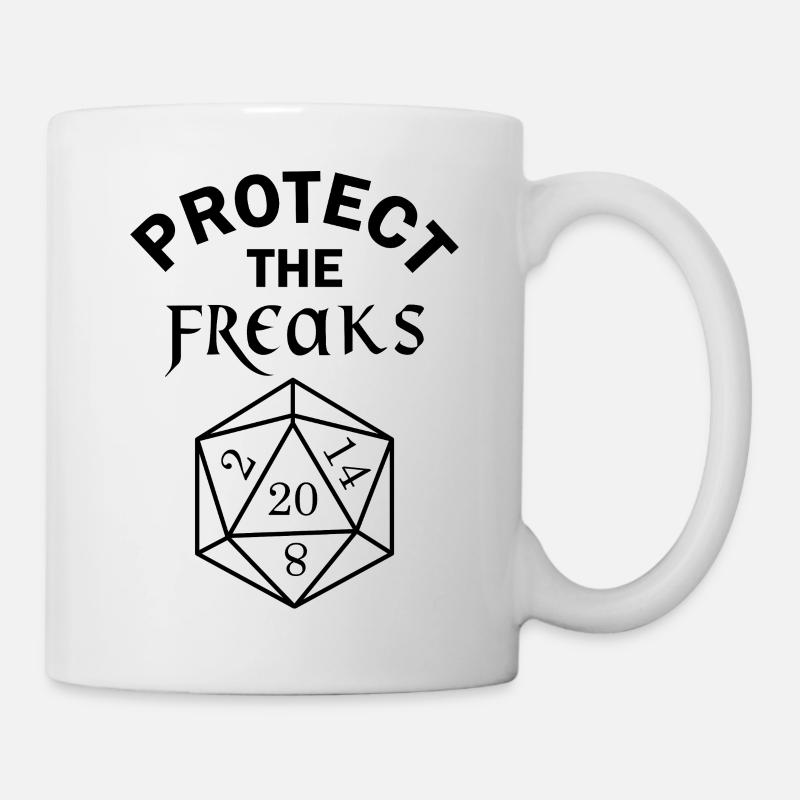 Schützen Sie die Freaks - Tasse - Weiß
