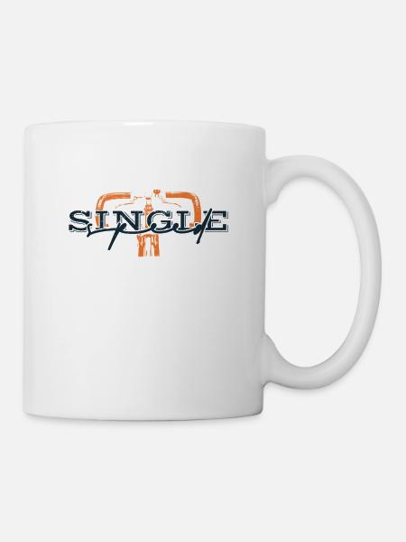 Graphic Single Speed Bike - Mug - white