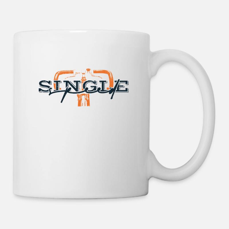 Graphic Single Speed Bike - Mug - white