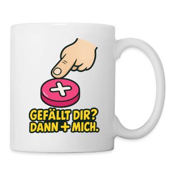 Vous l’aimez ? Then + Me – Chemise amusante pour les médias sociaux - Mug blanc - blanc - Droite
