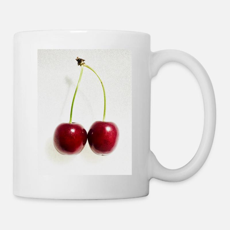 Kirsche - Tasse - Weiß