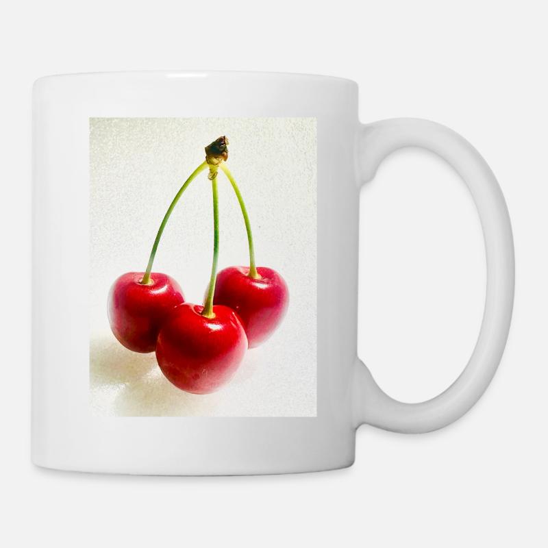 Kirsche - Tasse - Weiß