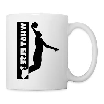 Basket-ball, Dunking, Handball, Fussball, Soccer - Mug blanc - blanc - Droite