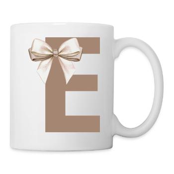 Buchstabe E Knoten - Tasse - Weiß - Rechts