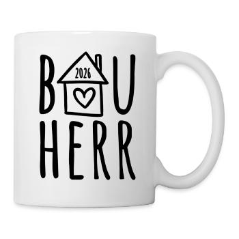 Bauherr 2026 - Tasse - Weiß - Rechts