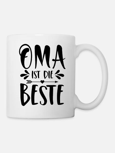 Oma ist die Beste - Tasse - Weiß