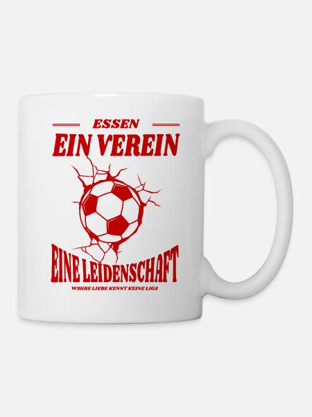 Essen Fußball Fan Geschenk - Tasse - Weiß