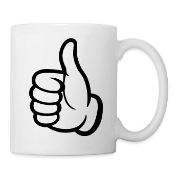 like hand - Tasse - Weiß - Rechts