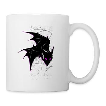 Nightmare Bat – Gothic Horror Vampire Creature Art - Mug - white - Right