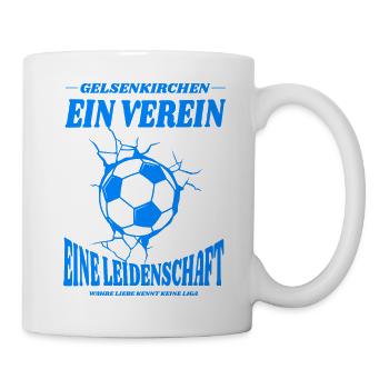 Gelsenkirchen Fußball Spruch Geschenk - Tasse - Weiß - Rechts