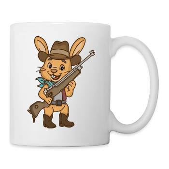 Cowboy // Rabbit // Young Shooter - Mug - white - Right