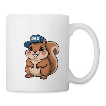 Cute Squirrel Dad T-Shirt Design - Mug - white - Right