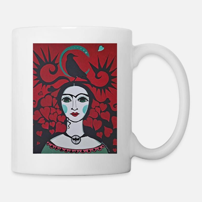 Rabenkönigin - Tasse - Weiß