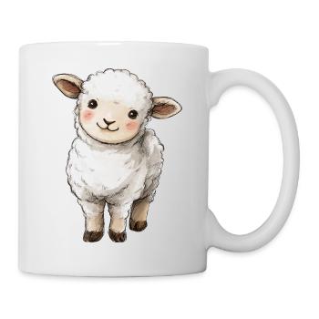 Mignon bébé mouton - Mug blanc - blanc - Droite
