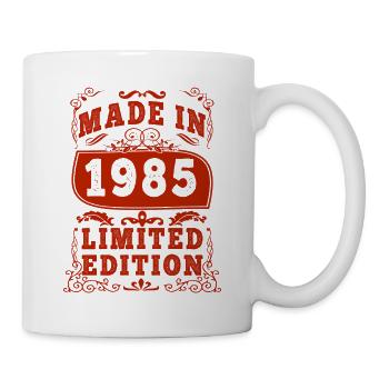 1985 Geburtstag 1985 Jahrgang 1985 Geburtstag - Tasse - Weiß - Rechts