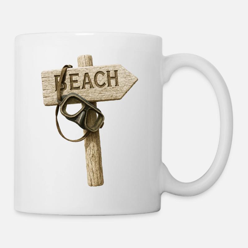 Beach Tauerbrille - Tasse - Weiß