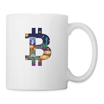 Bitcoin-Universum - Tasse - Weiß - Rechts