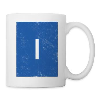 Minimalist Blue RulerDesign - Mug - white - Right