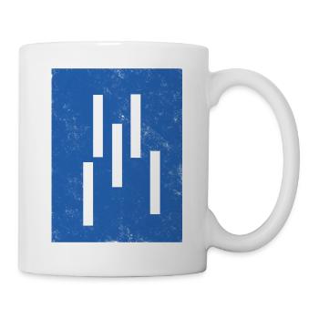 Abstract Vertical Lines Composition - Mug - white - Right