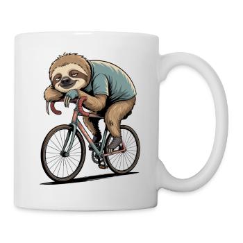 Vélo gratuit et amoureux de la nature - Mug blanc - blanc - Droite