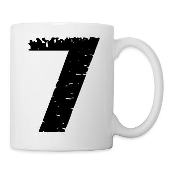 Justaucorps à 7 chiffres - Mug blanc - blanc - Droite