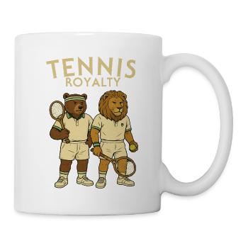 Tennis kings with lion motifs - Mug - white - Right
