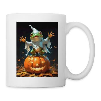 Halloween Frog Ghost Gift Idea - Mug - white - Right