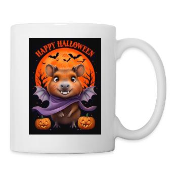Halloween Capybara Ghost Gift Idea - Mug - white - Right