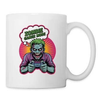 Zombie Gamer Mode T-shirt - Mug blanc - blanc - Droite