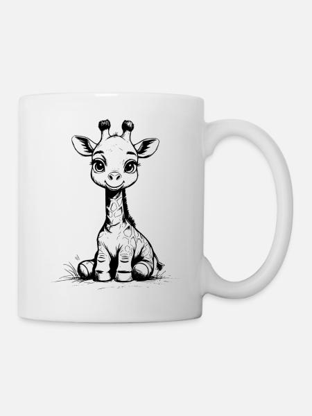 Giraffe Baby - Tasse - Weiß