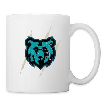 Holographischer und rauer Bärenkopf - Tasse - Weiß - Rechts