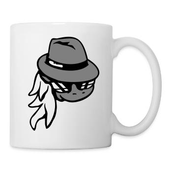 Cheval Gangster Chapeau Lunettes de soleil Criminal Cool - Mug blanc - blanc - Droite